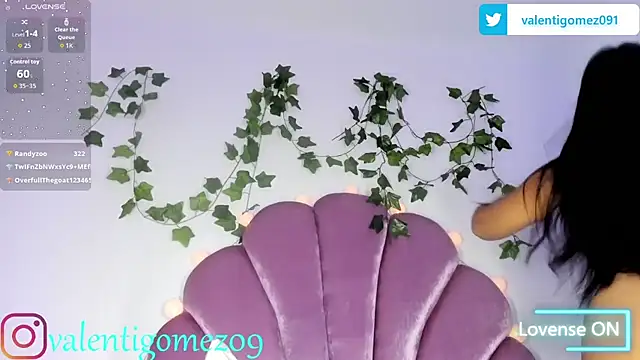 Valetigomez online show from February 3, 2026, 2:53 am